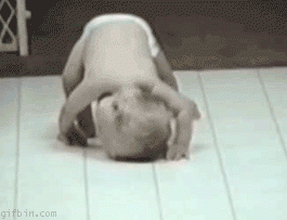 creepy crawling baby