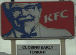 kfc closes