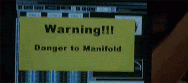 warning danger to manifold