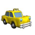 yellow taxi cab animation