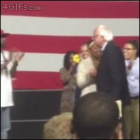 Smooth Bernie Sanders handshakes