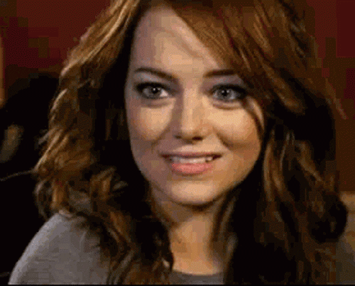 emma stone lip bite