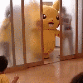 pikachu behind closed doors