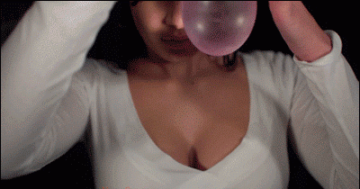 slow motion water balloon burst on boobs