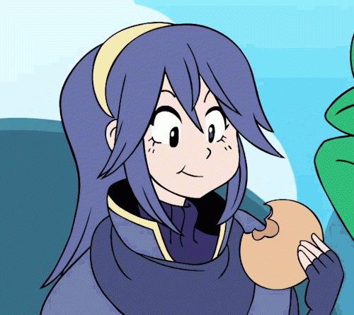 super smash brothers lucina eating bread