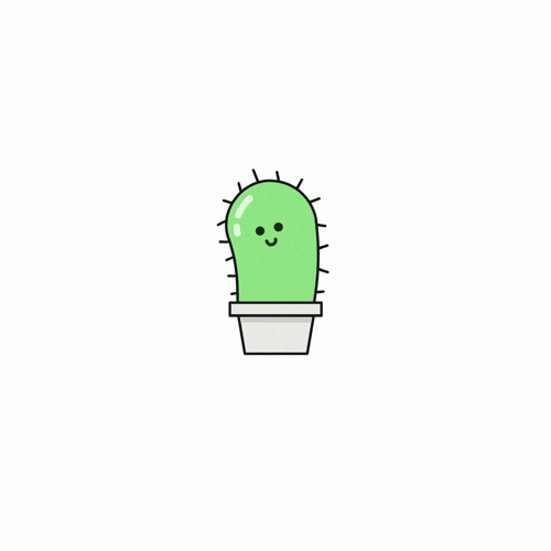 animated gif happy cactus cartoon 02 3166