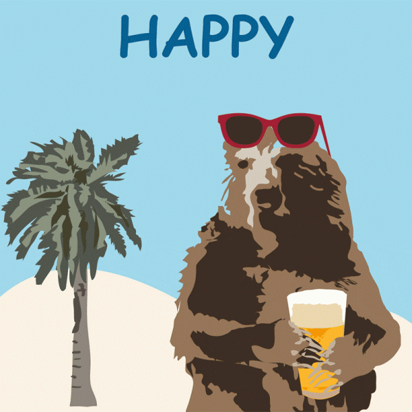 sending love dad beer bear